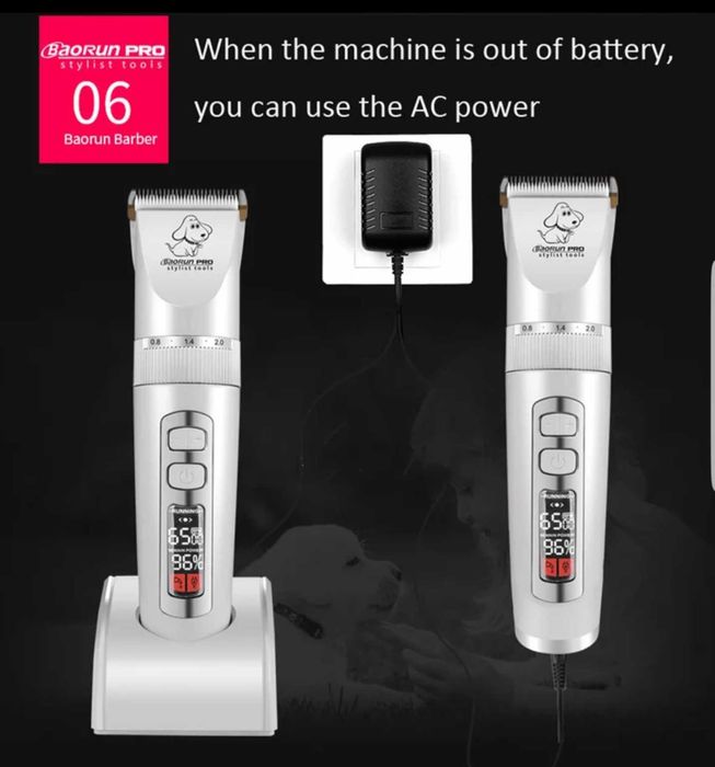 ОРИГИНАЛНА  С ГАРАНЦИЯ професионална машинка за подстригване BAORUN-P9