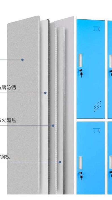 Metall shkaf razdevalka uchun – 1 dan 5 gacha bo‘limli