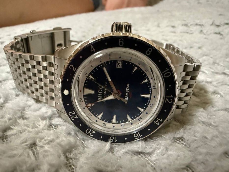 Vând ceas Mido Ocean Star GMT nepurtat, în garanție