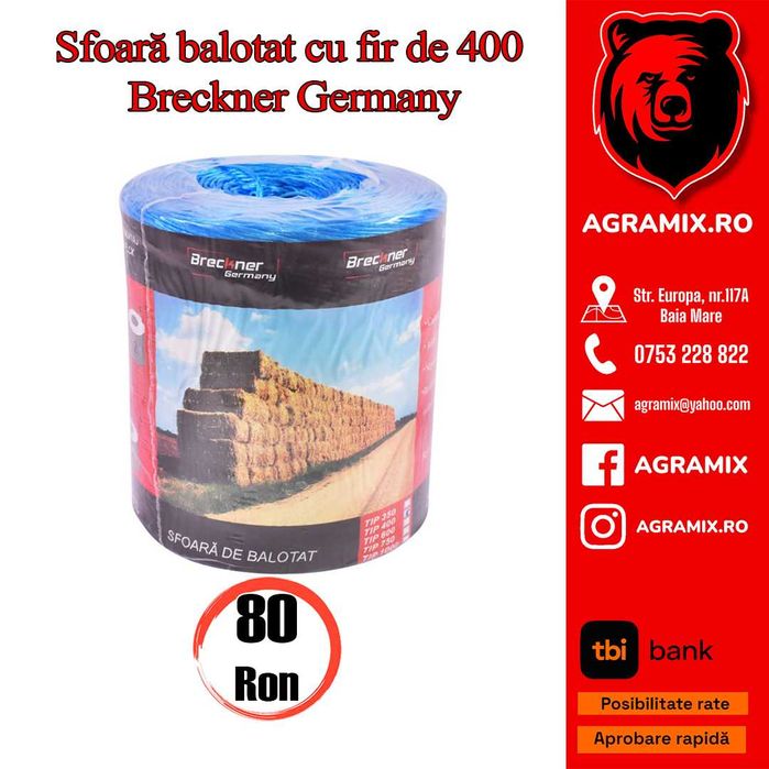 Sfoara pentru baloti folie baloti plasa Agramix