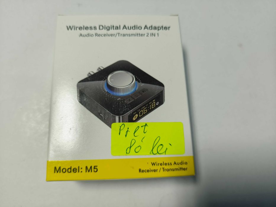 Adaptor bluetooth cu telecomanda, volum, card, jack 3,5mm