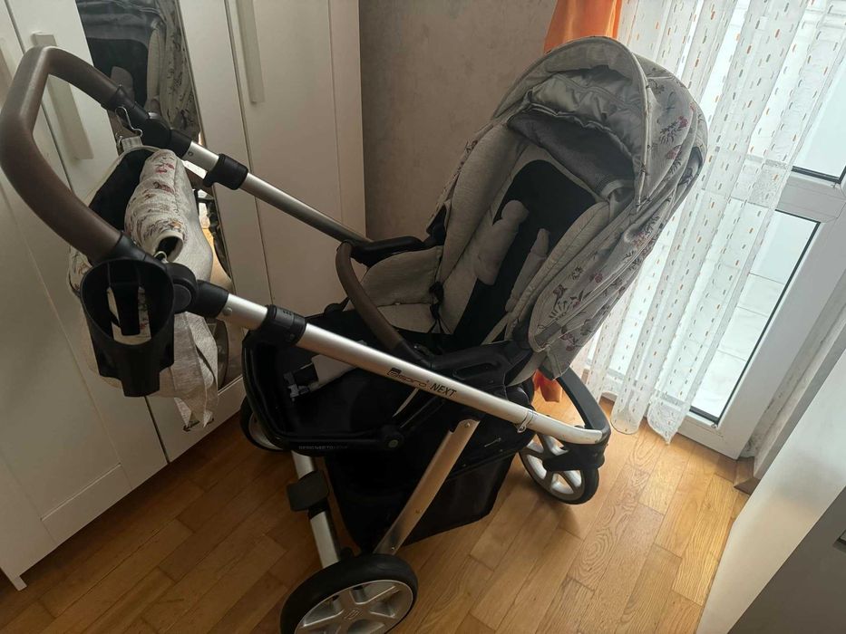 Бебешка количка Espiro Next Limited Edition  2 в 1 - Birdy Beige