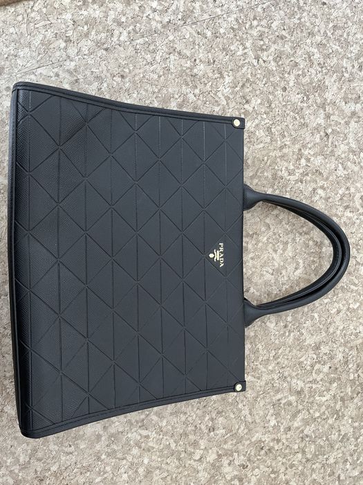 Сумка черная большая prada
