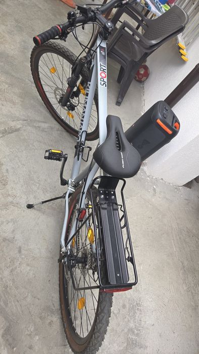 Bicicleta pentru adulti, X Fact, MTB Sport 29, Alb, cu cauciucuri noi