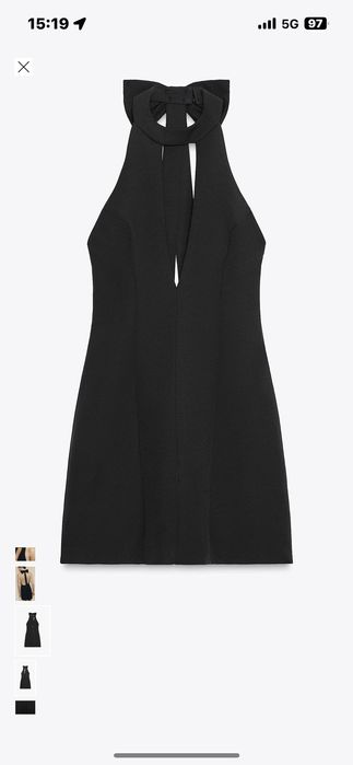 Черна рокля Zara с етикет