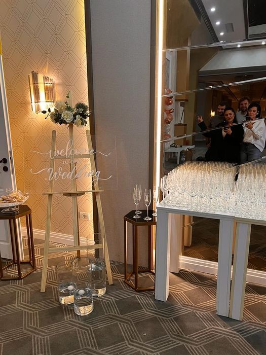 Sevalet cu mesaj Welcome to our Wedding