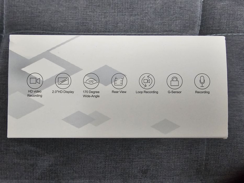 Cameră video auto tripla full HD 1080p