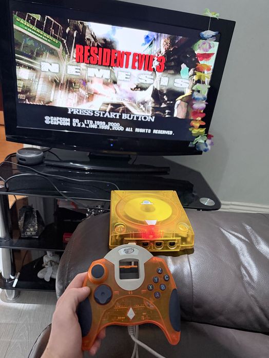 SEGA Dreamcast Crystal Orange