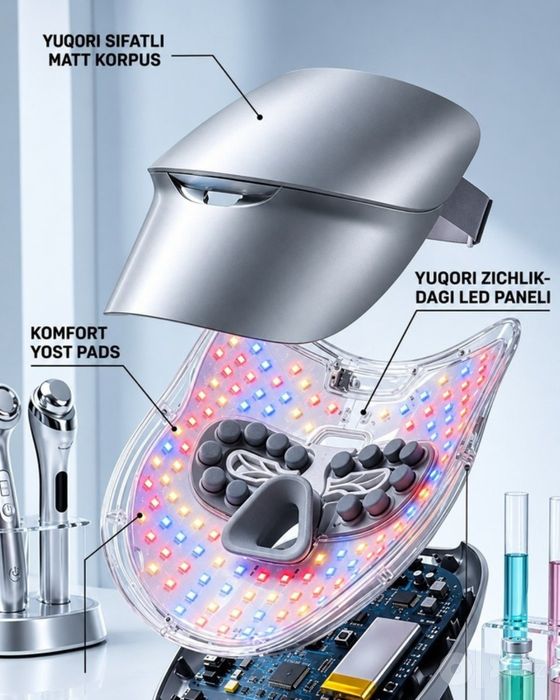 Smart led maska ajinlarga qarshi yoshartiruvchi maska