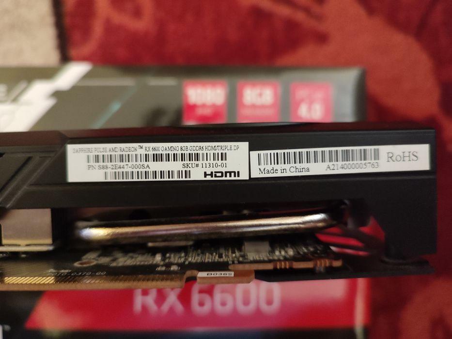 Sapphire Pulse Gaming  RX 6600  8G видео карта