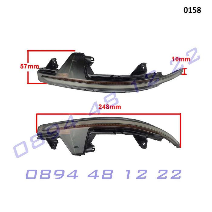 Динамични бягащи мигачи огледала Audi A7 C7 S7 ауди светлини странични