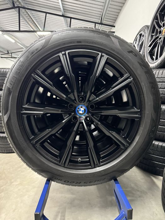 Jante Bmw X5 X6 R20 G05 G06 Originale M740 Semi Mat Negru Pirelli de vara