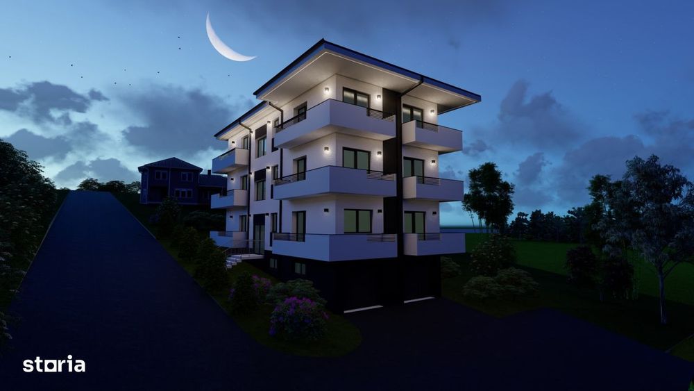 Teren cu autorizatie de constructie pentru bloc in Rediu, langa lac