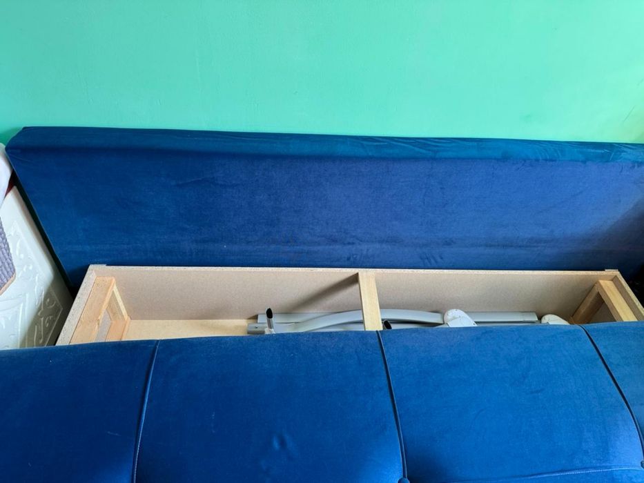 Диван раскладной синий размер 90*180