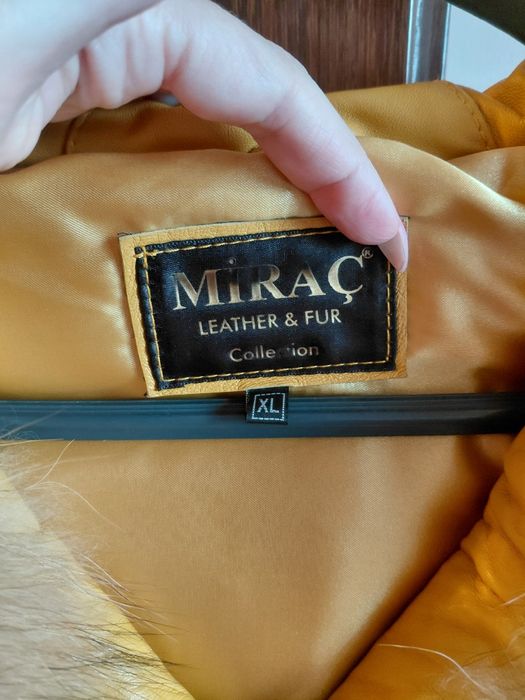 Дамско яке естествена кожа и косъм