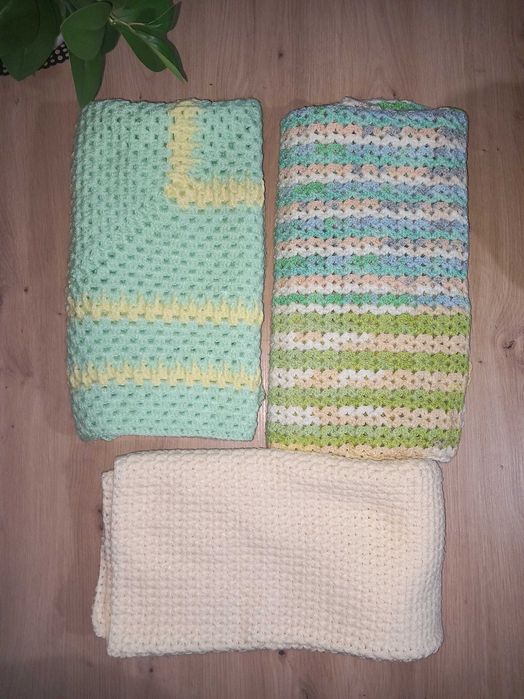 Ръчно плетено бебешо одеяло / пелена / различни модели