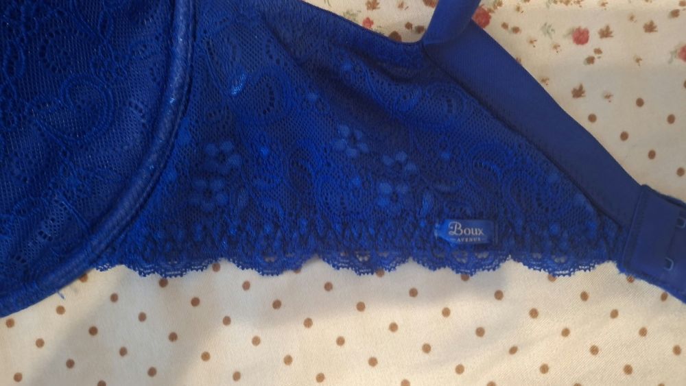 Sutien albastru cupe mari Boux Avenue 40 cupa F