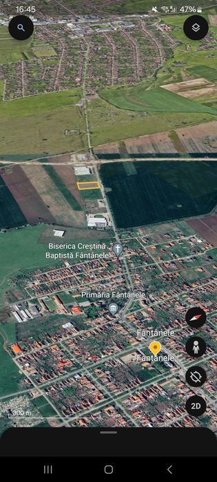 Teren de vanzare cu puz aprobat 33 euro/m2