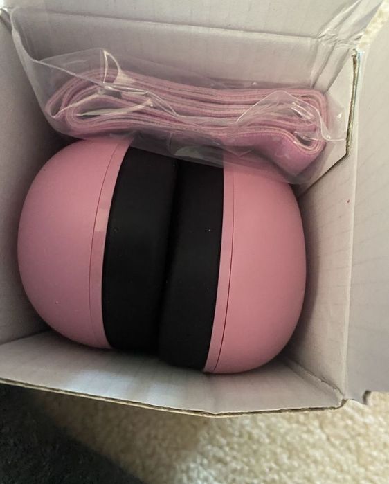 Casti antifonjce cu elastic NOI roz