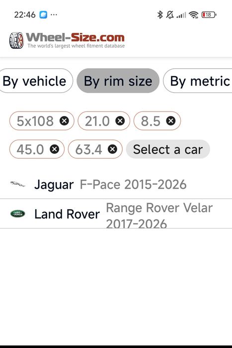 Оригинални джанти за Range Rover Velar 5x108R21 Jaguar F-Pace 5х108 21