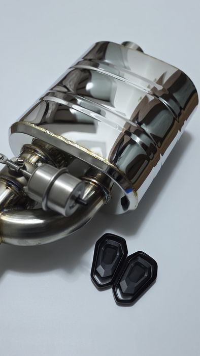 Tobă Sport cu Clapeta Evacuare Vacuum ,  Oțel Inoxidabil