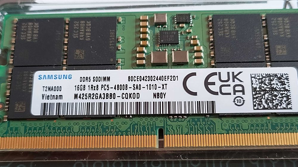 Samsung DDR5 SO-DIMM 16GB 4800MHz (2 бр.)