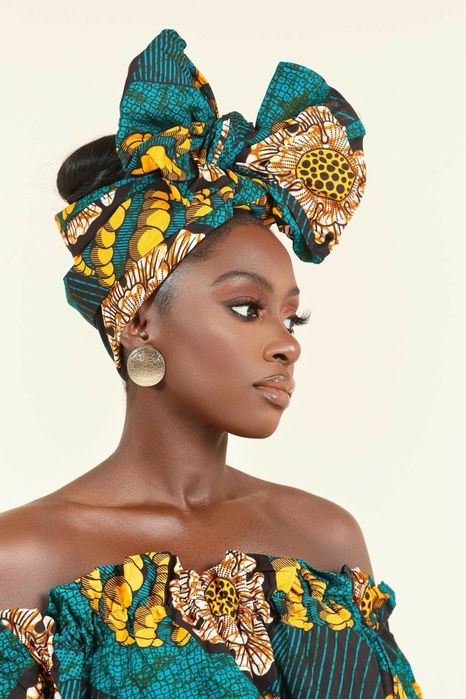 Африкански тюрбан, чанта, обеци, колан и чанта