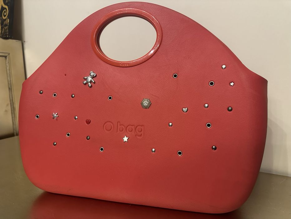Чанта O bag, дамска, червена.