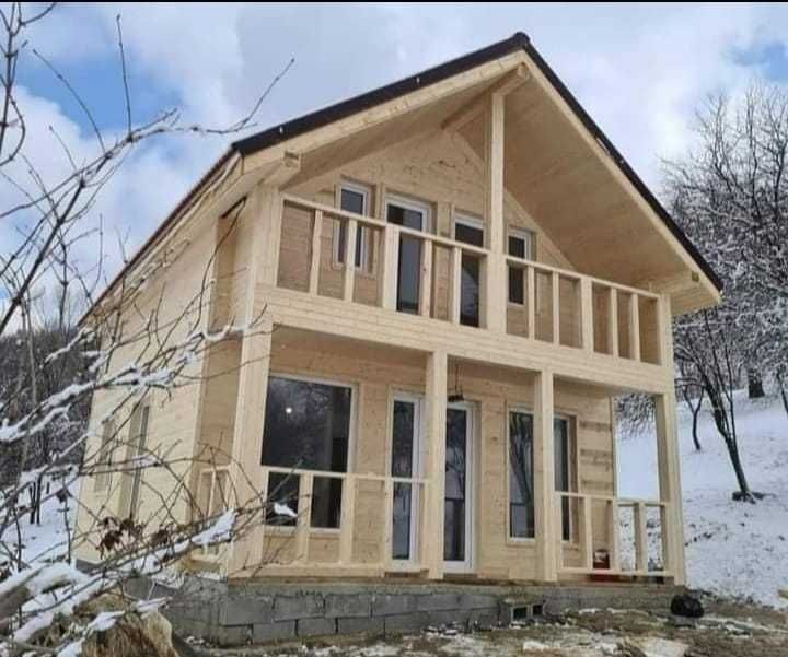 Vand casa modulara 10x9m, pe structura metalica