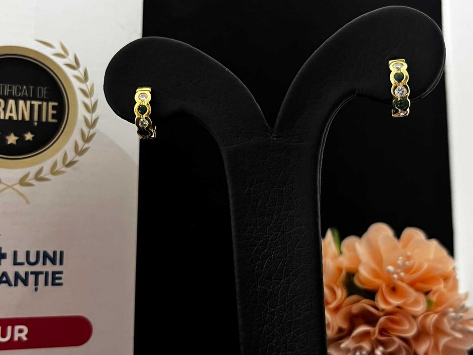 Cercei Aur 18k 4.24g (AG16 Moldova b32345.3)-Garantie 2 ani!