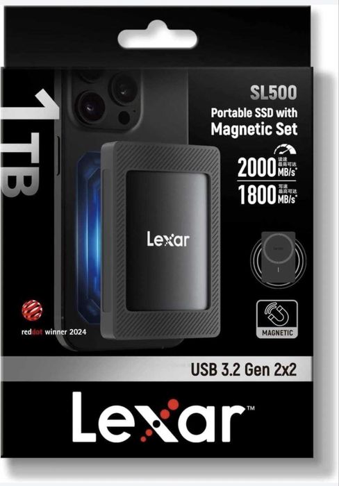 Lexar портативный portable. ssd. 1 tb. 2 tb. Magsafe. Sl500