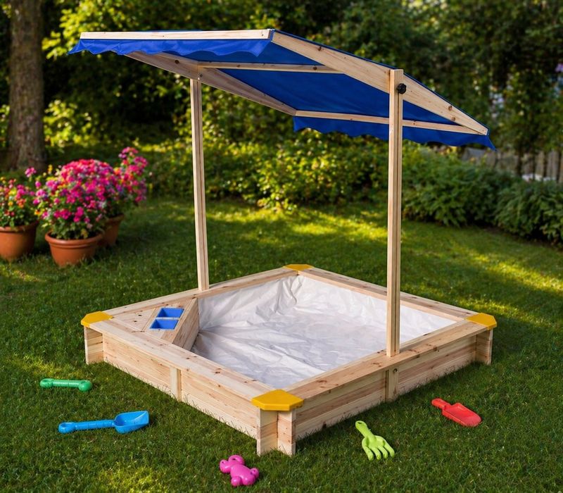 Детски пясъчник с покрив (UV защита)
