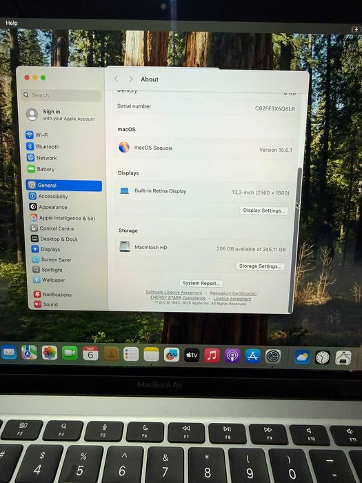 MacBook Air 13-inch M1 2020 Retina  Gri AGP Amanet Cod 3330