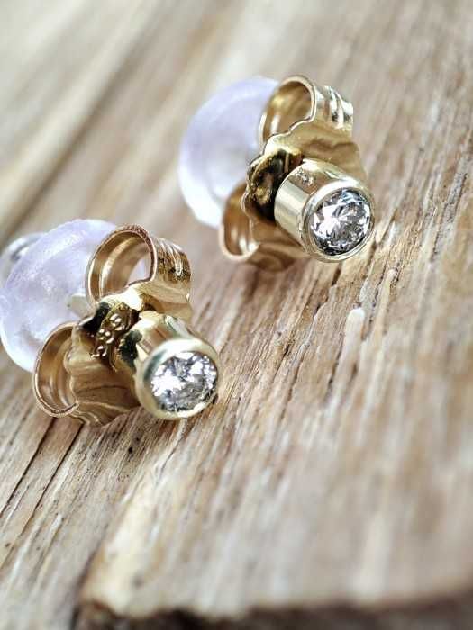 Cercei Piercing sau pentru Nas aur 14K Cu Diamante Diamant natural