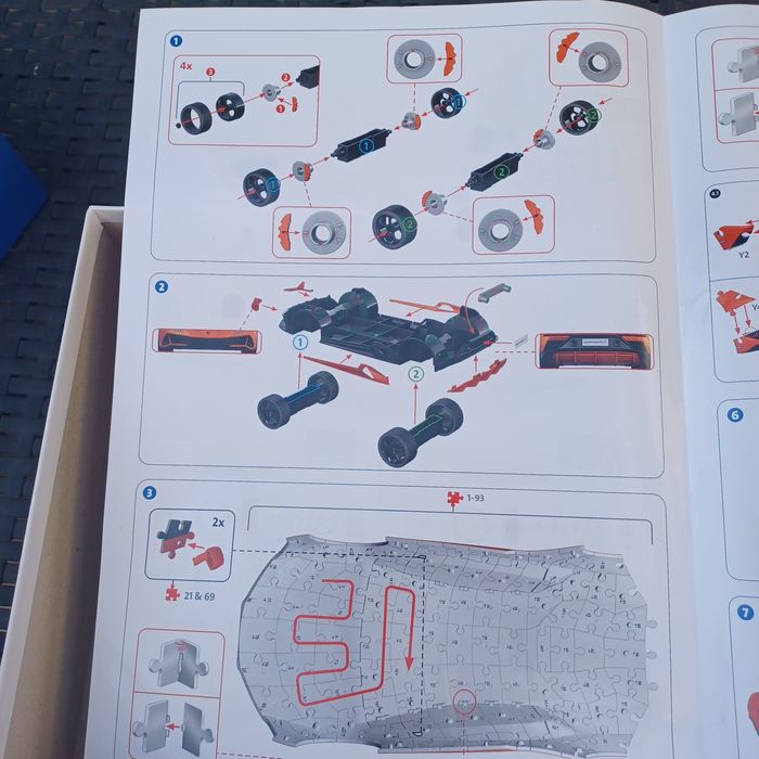 3D Пъзел Ravensburger 108 ел. - Lamborghini Huracán EVO - Arancio