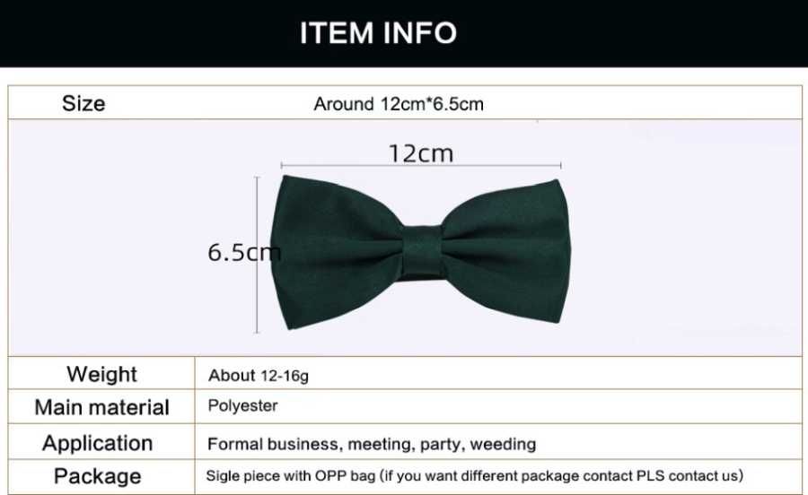 Papion pentru barbati 12 x 6,5 cm dark green verde aspect matasos nou