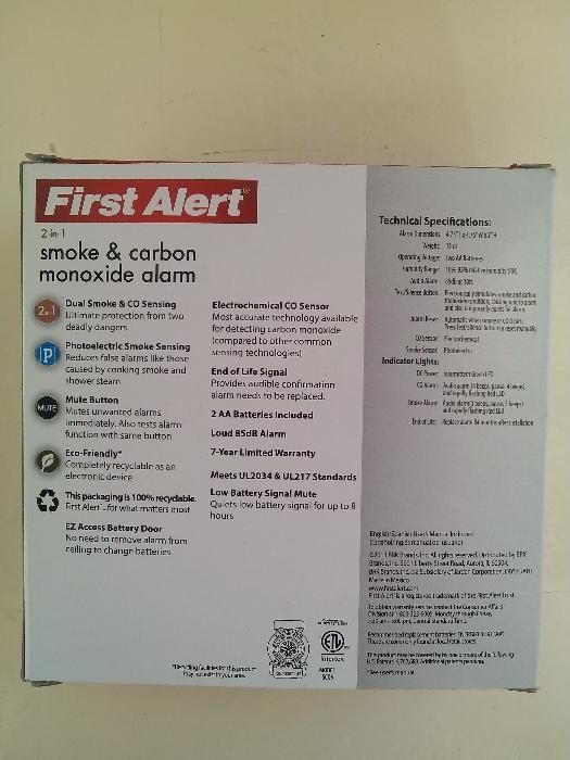 detector fum si monoxid carbon