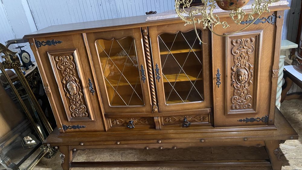 Mobilier din Lemn Masiv Sculpturi Vintage Antic