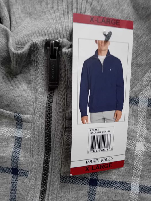 ХЛ Nautica Коледни и  пуловер вълна,акрил т.син