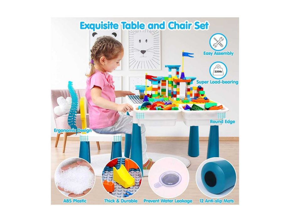 Лего стол с 2-мя стульями. Доставка бесплатно