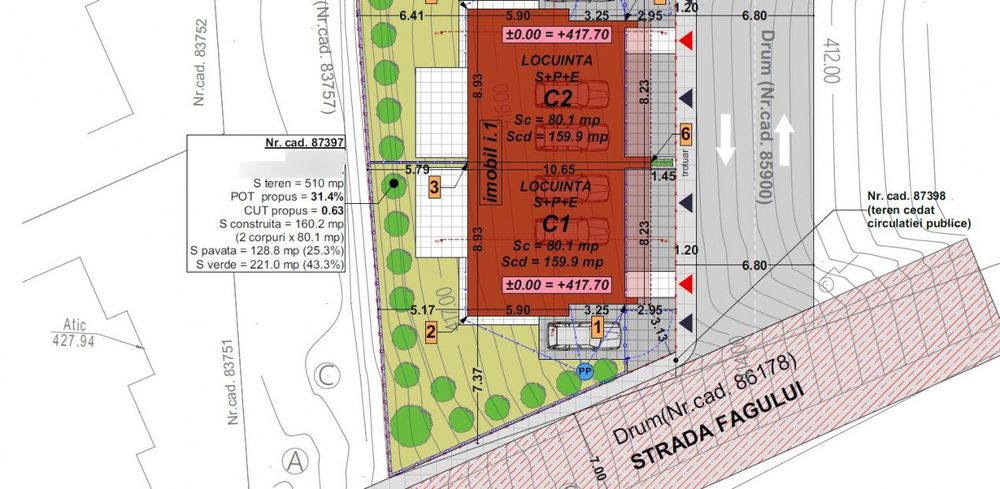 Comision 0% Teren autorizat pentru duplex in Floresti | Str. Fagului