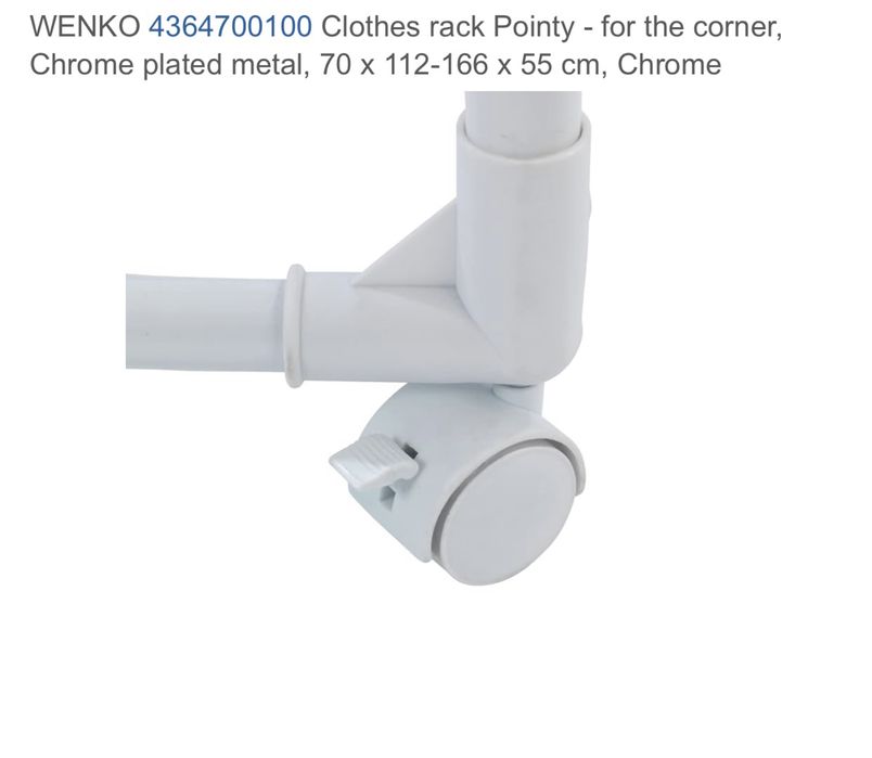 Ъглова закачалка за дрехи и обувки на WENKO