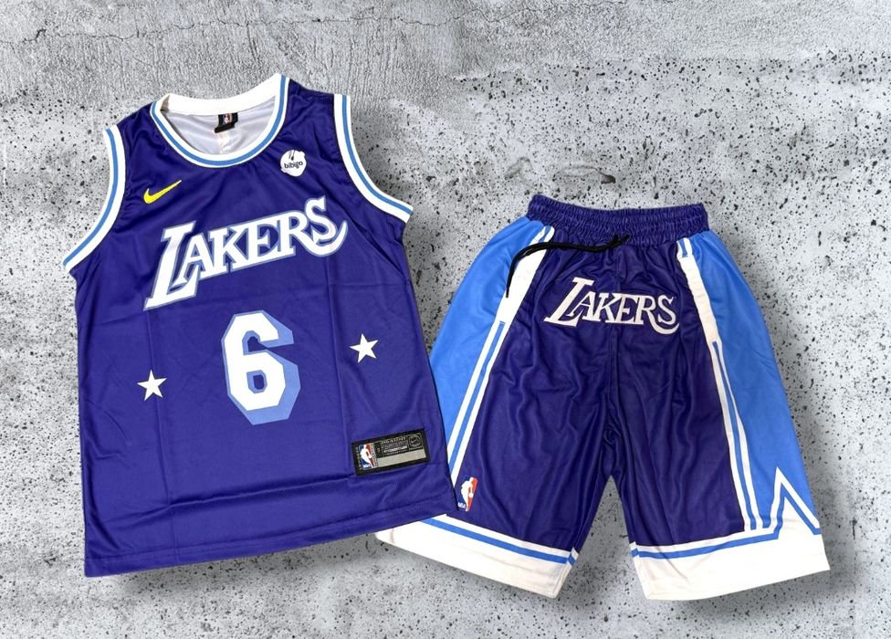 LICHIDARE STOC!! Compleu Vara Baschet Pantaloni Scurti / Maiou Nike Lakers Marimi S-XXL Unisex
