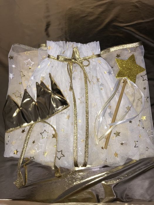 Костюм Новогодний Набор принцессы-волшебницы,накидка,корона,палочка