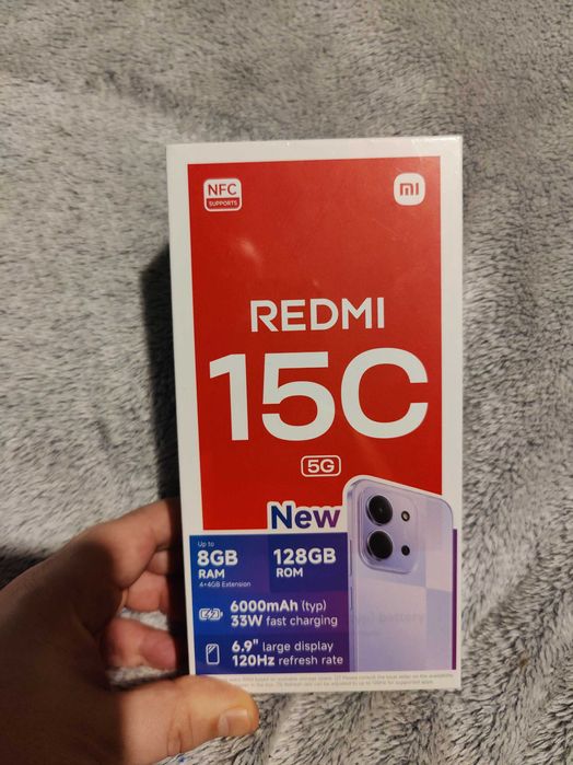 Xiaomi Redmi 15C 5G 128GB - Чисто Нов, 24 Месеца Гаранция.