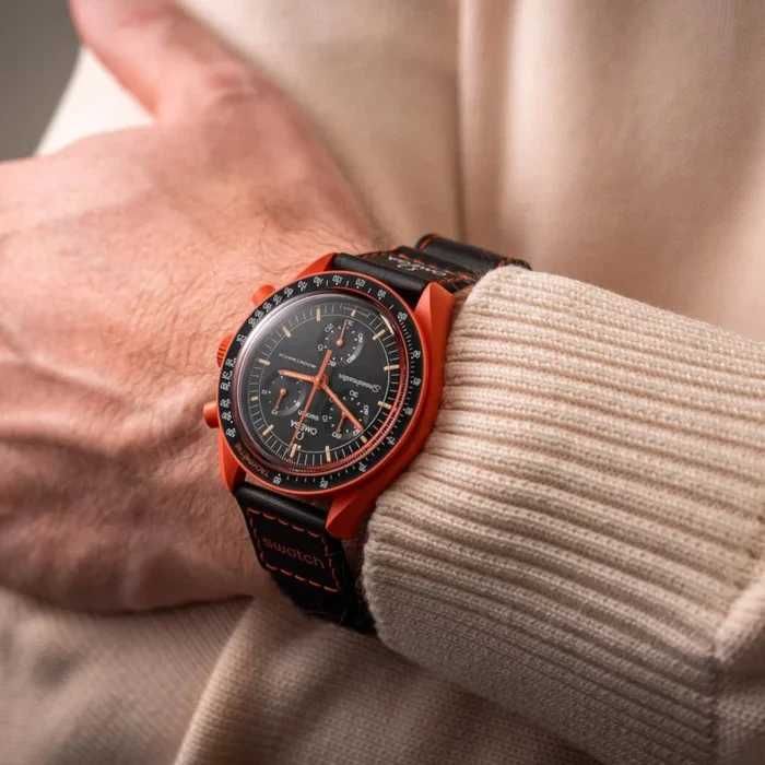 Ceas SWATCH X OMEGA MISSION TO EARTH LAVA Edition Chronograf Superb Nou 2026 !!