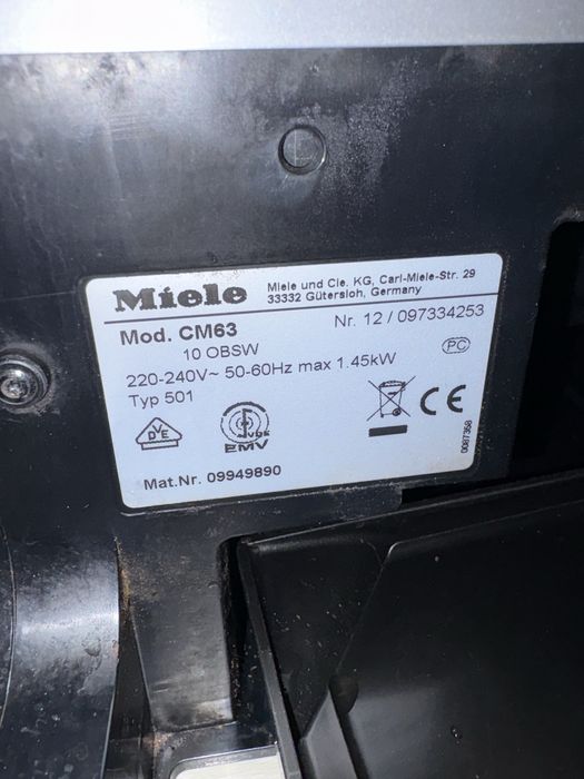 Vand Expresor Miele Model CM63