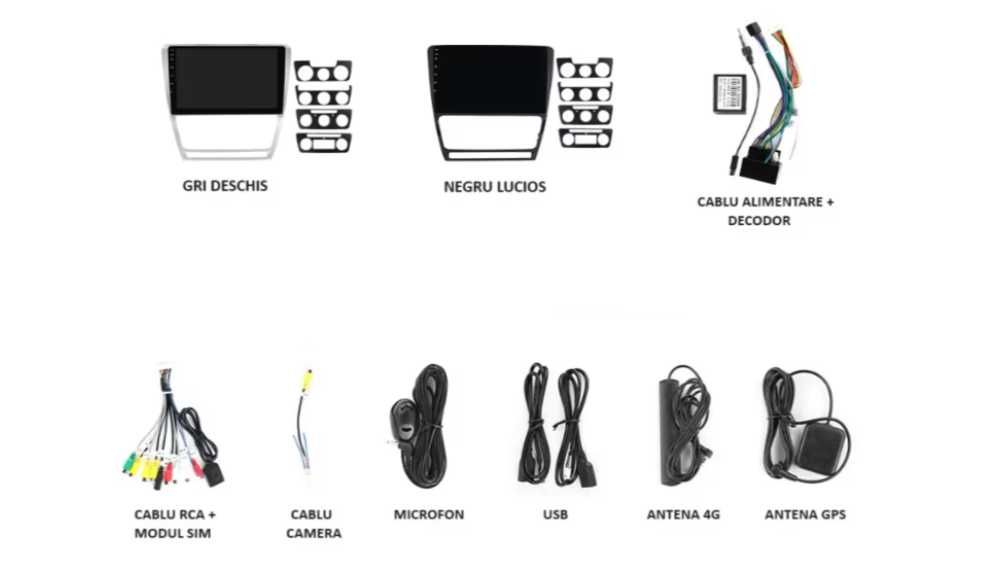Navigatie Dedicată SKODA OCTAVIA 2 / 2005-2012, 8Core, 6G + 128G