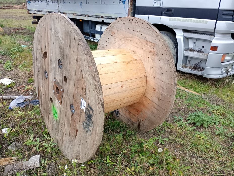 Tambur rola lemn - pentru cablu electric