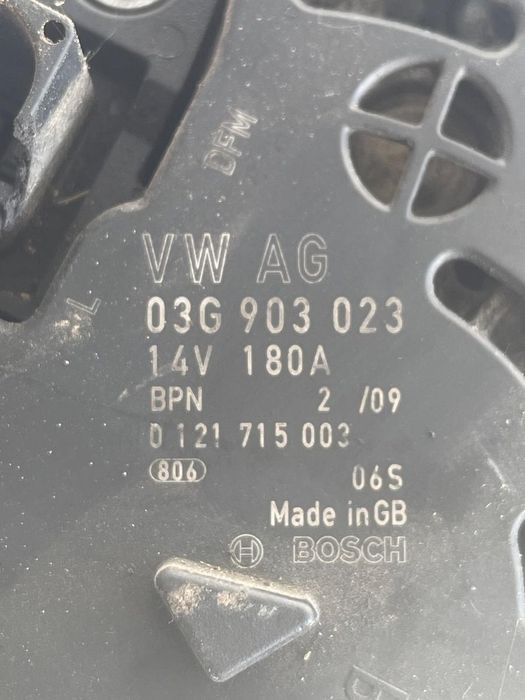 Alternator Volkswagen Passat Variant 3C5 2005 - 2011 0121715003